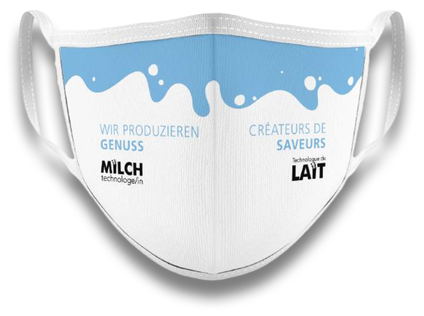 Masque de protection technologue du lait de la SSIL (conforme OFSP): 5.00 CHF/article Masque de protection technologue du lait de la SSIL (conforme OFSP): 5.00 CHF/article
